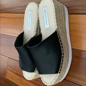 Saks Fifth Avenue Wedge Slides-great condition